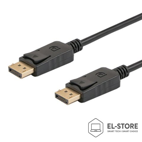 SAVIO Kabel SAVIO CL-137 (DisplayPort M - DisplayPort M; 3m; kolor czarny)