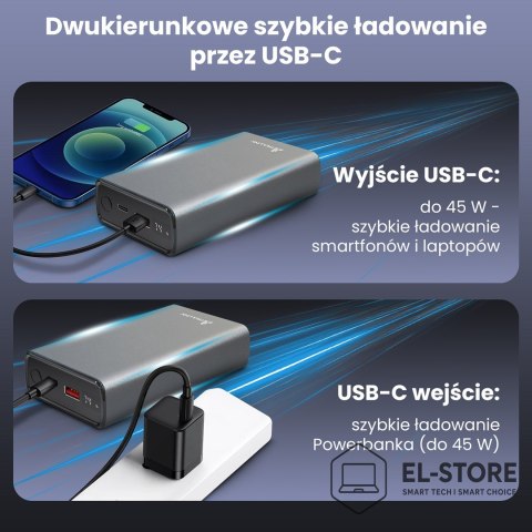 Extralink EXTRALINK EPB-126 20000MAH FAST CHARGING POWER BANK