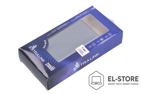 Extralink Extralink Powerbank EPB-126 20000mAh Srebrny Power bank, 45W PD, USB-C