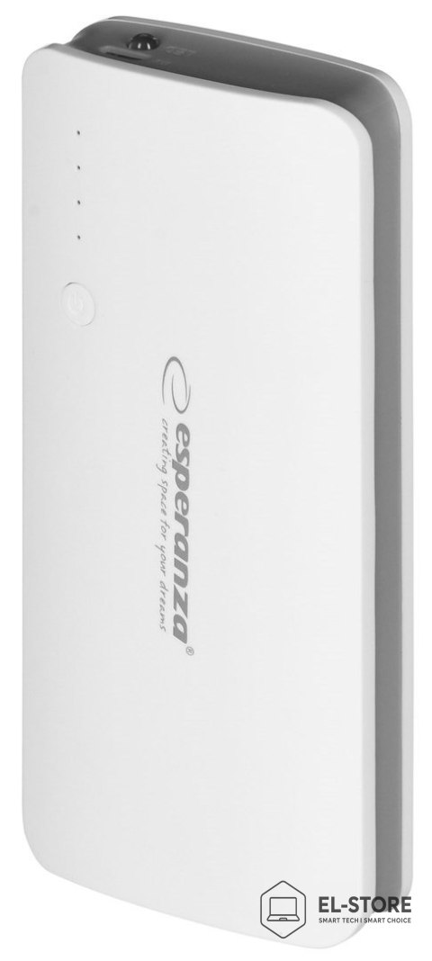 Esperanza PowerBank Esperanza Radium EMP106WE (8000mAh; microUSB, USB 2.0; kolor biały)
