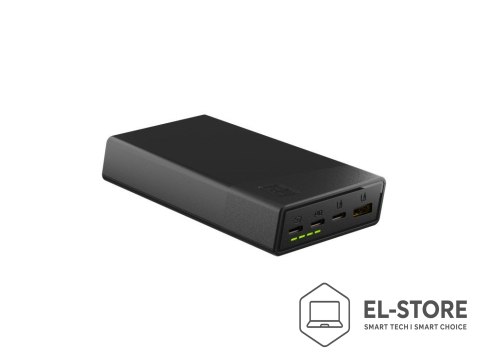 Green Cell GREEN CELL POWERBANK POWERPLAY 20S CZARNY 20000MAH 22,5W 3X USB-C PD 1X USB-A