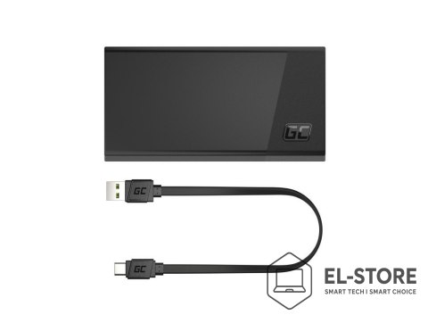 Green Cell GREEN CELL POWERBANK POWERPLAY 20S CZARNY 20000MAH 22,5W 3X USB-C PD 1X USB-A