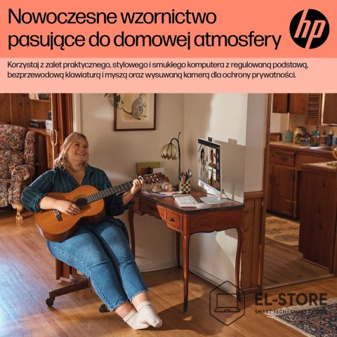 Hewlett-Packard HP AIO 24-cr0184nw Ryzen 5 7520U 23.8"FHD IPS 250nits AG 16GB LPDDR5 SSD512 Radeon 610M Cam720p kB+Mouse NoOS Shell White 2Y