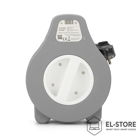 MONTIS MONTIS PRZEDŁUŻACZ DOMOWY ZWIJANY Z DWOMA GNIAZDAMI USB TYPU A+C 10M SZARY MT188