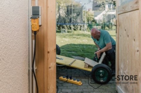No name Brennenstuhl 1159900805 rozgałęziacz 5 m 5 x gniazdo sieciowe Zewnętrzna Czarny, Niebieski, Żółty