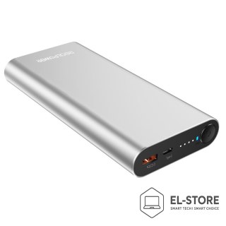 No name Powerbank RealPower PB-20000PD Litowo-jonowy (Li-Ion) 20000 mAh Aluminium