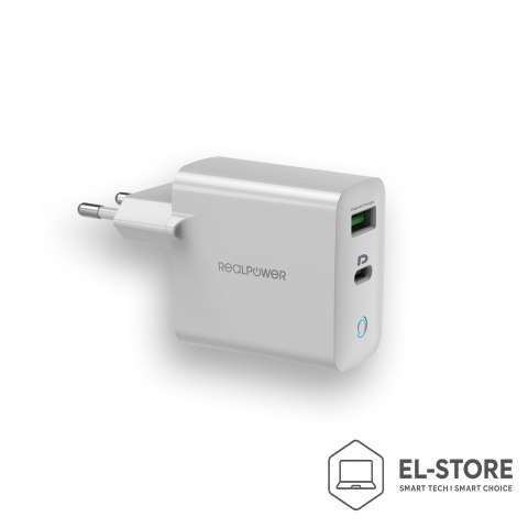 No name Powerbank RealPower PB-20000PD Litowo-jonowy (Li-Ion) 20000 mAh Aluminium
