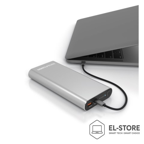 No name Powerbank RealPower PB-20000PD Litowo-jonowy (Li-Ion) 20000 mAh Aluminium