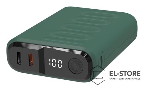 No name RealPower PB-10000C PD+ 10000 mAh Ciemny Zielony