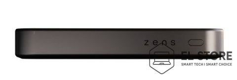 No name ZENS Slim Qi2 Aluminium Powerbank - magnetyczny powerbank 10000 mAh kompatybilny z MagSafe i Qi2 (black)