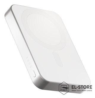 No name ZENS Slim Qi2 Aluminium Powerbank - magnetyczny powerbank 10000 mAh kompatybilny z MagSafe i Qi2 (white)
