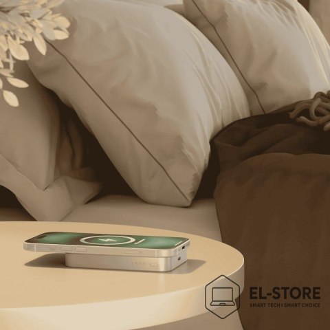 No name ZENS Slim Qi2 Aluminium Powerbank - magnetyczny powerbank 10000 mAh kompatybilny z MagSafe i Qi2 (white)