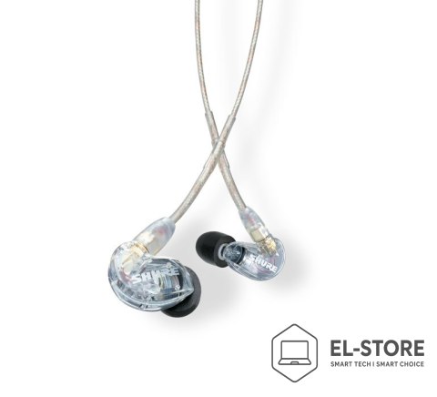 SHURE Shure SE215-CL-EFS - Słuchawki douszne, odłączany kabel, przezroczyste
