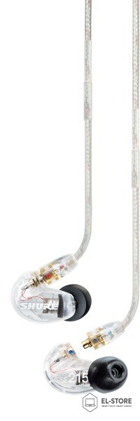 SHURE Shure SE215-CL-EFS - Słuchawki douszne, odłączany kabel, przezroczyste
