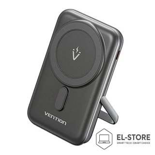Vention Bezprzewodowy magnetyczny powerbank Vention 20W PD 10000 mAh czarny