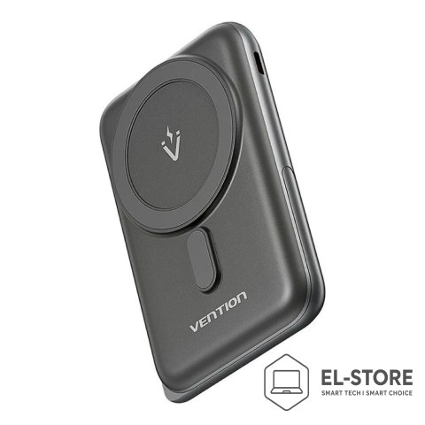 Vention Bezprzewodowy magnetyczny powerbank Vention 20W PD 10000 mAh czarny