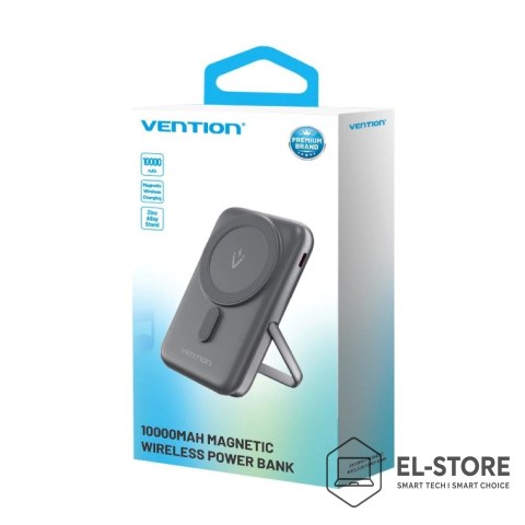 Vention Bezprzewodowy magnetyczny powerbank Vention 20W PD 10000 mAh czarny