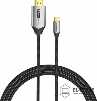 Vention Kabel USB-C do HDMI Vention 4K@60Hz w oplocie 2m szary