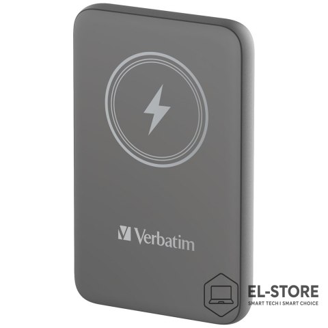 Verbatim Verbatim Charge 'n' Go Litowo-polimerowy (LiPo) 10000 mAh Bezprzewodowe ładowanie Szary