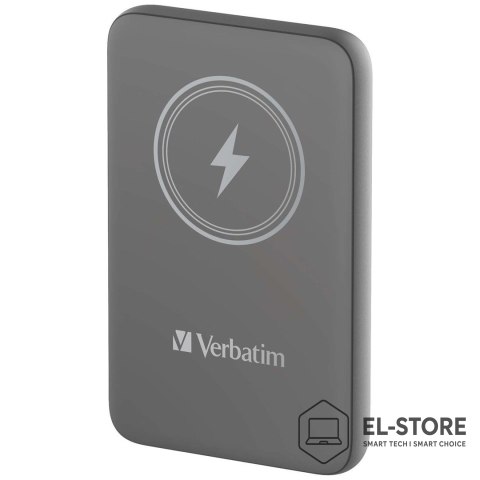 Verbatim Verbatim Charge 'n' Go Litowo-polimerowy (LiPo) 10000 mAh Bezprzewodowe ładowanie Szary
