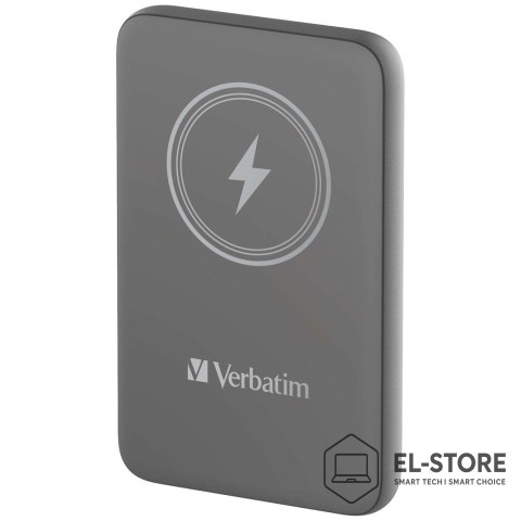 Verbatim Verbatim Charge 'n' Go Litowo-polimerowy (LiPo) 10000 mAh Bezprzewodowe ładowanie Szary