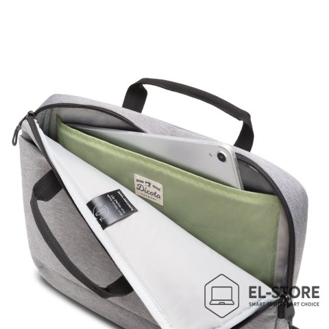 Dicota DICOTA Slim Eco MOTION 14 - 15.6" 39,6 cm (15.6") Aktówka Szary