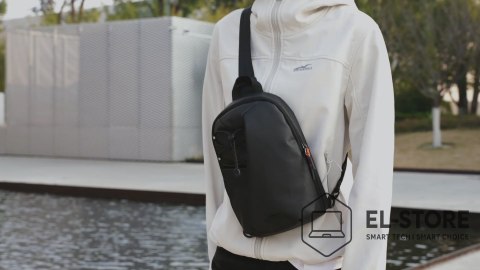 No name Inateck FB01003 Poliester Czarny Unisex Torba na ramię