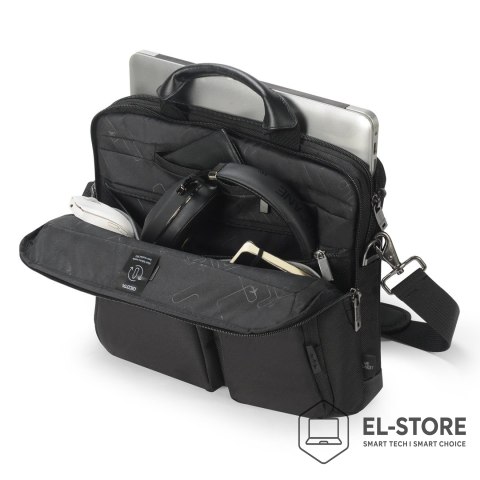 Dicota DICOTA D3250601 torba na laptop 35,6 cm (14") Aktówka Czarny