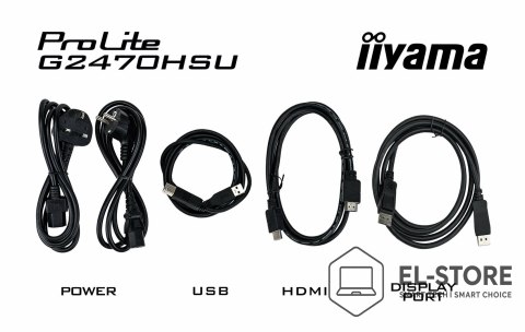 IIYAMA Iiyama G-MASTER G2470HSU-B6 monitor komputerowy 60,5 cm (23.8") 1920 x 1080 px Full HD LCD Czarny