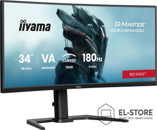 IIYAMA Monitor IIYAMA 86,4 cm (34") GCB3484WQSU-B1 21:9 2xHDMi+2xDP+USB-C Curved