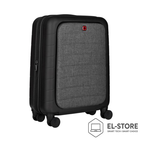 WENGER Walizka Wenger Syntry Carry-On - Obrotowa - Twarda strona - Poliester, Poliwęglan, Tworzywo ABS, Szary Wrzos - 35.60cm (14")