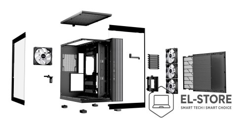 BE QUIET! OBUDOWA BE QUIET! Light Base 600 LX Black