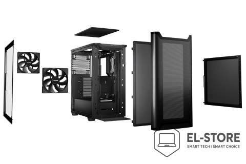 BE QUIET! OBUDOWA BE QUIET! PURE BASE 501 Airflow Window Black