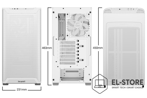 BE QUIET! OBUDOWA BE QUIET! PURE BASE 501 Airflow Window White