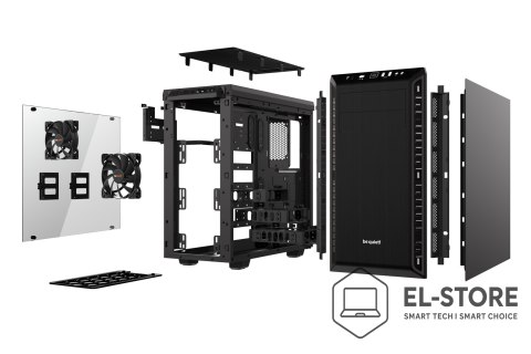 BE QUIET! Obudowa BE QUIET! Pure Base 600 BGW21 (ATX, Micro ATX, Mini ITX; kolor czarny)
