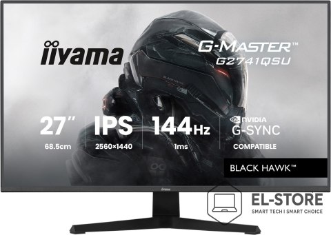 IIYAMA MONITOR IIYAMA LED IPS 27" G2741QSU-B1 Black Hawk 144Hz