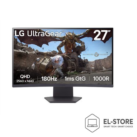 LG LG 27GS60QC-B monitor komputerowy 68,6 cm (27") 2560 x 1440 px Full HD LCD Czarny