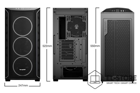 BE QUIET! OBUDOWA BE QUIET! SHADOW BASE 800 FX BLACK
