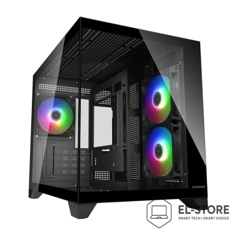 COUGAR COUGAR CGR-2QA6B-RGB Mini Tower Czarny