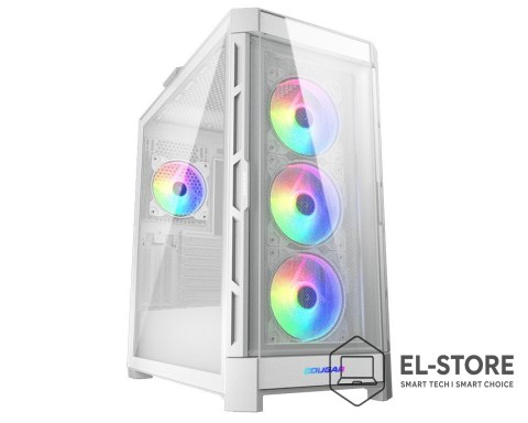 COUGAR Obudowa Cougar Gaming Duoface Pro RGB - Midi Tower - PC - biały - ATX - EATX - micro ATX - Mini-ITX - SSI CEB - Metal - Szkło ha