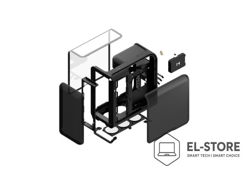 Hyte HYTE X50 MID TOWER CASE PITCH BLACK