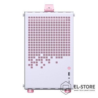 JONSPLUS Obudowa JONSPLUS MATX Handle Case Z20 - biało-różowa