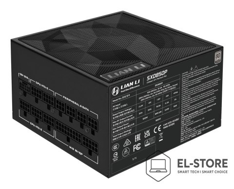 LIAN LI Lian Li SX0850P moduł zasilaczy 850 W 20+4 pin ATX ATX Czarny