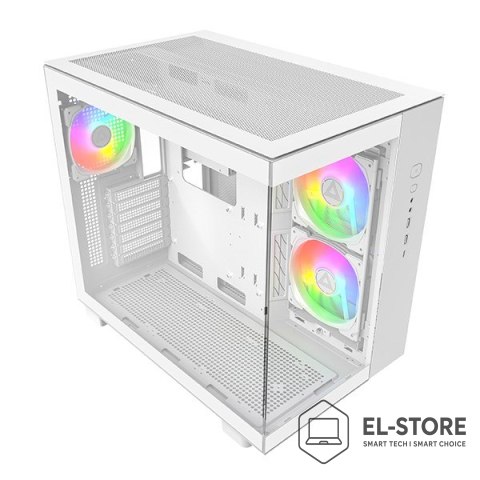 Montech Obudowa PC Montech KING 65 PRO, Midi-Tower, ATX, ARGB, Szkło Hartowane - biała