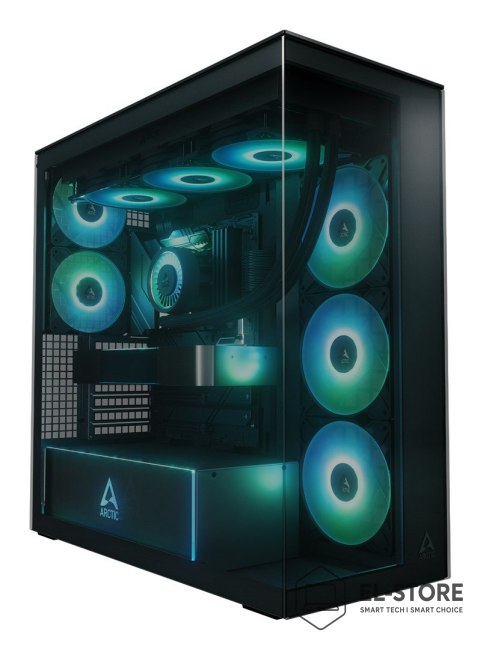 No name Obudowa Arctic Xtender Schwarz Glasfenster ohne GPU mount