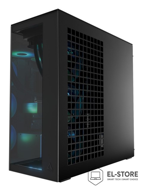 No name Obudowa Arctic Xtender Schwarz Glasfenster ohne GPU mount