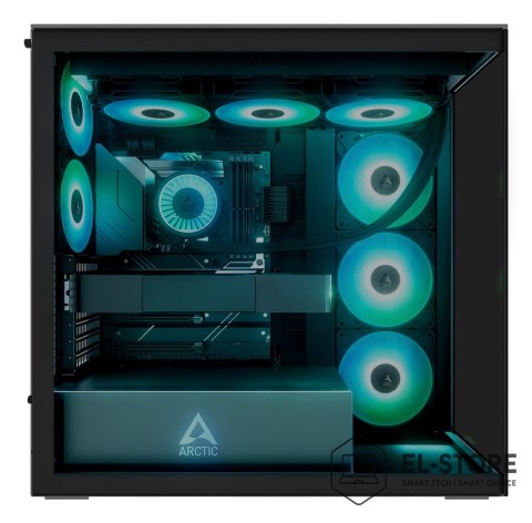 No name Obudowa Arctic Xtender Schwarz Glasfenster ohne GPU mount