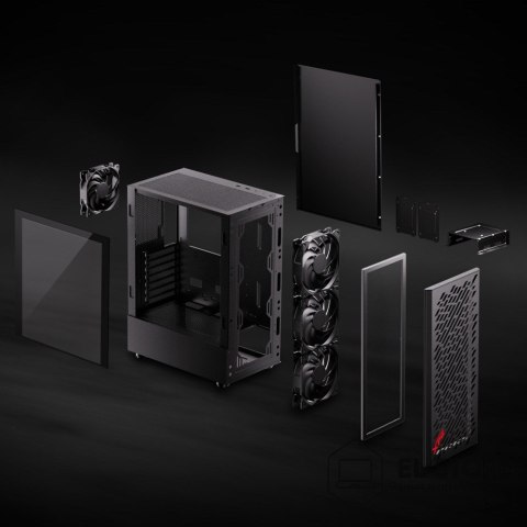XPG XPG VALOR AIR Midi Tower Czarny