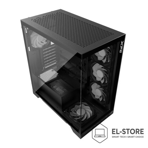 ADATA Obudowa komputera MIDITOWER MATX bez zasilacza INVADERXMT-BKCWW ADATA