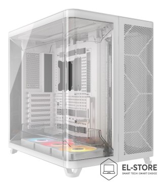 Corsair Corsair AIR 5400 RS-R ARGB PC-Case, Midi Tower, Szkło hartowane, RGB - białe, 2x wentylatory 120 mm w zestawie